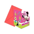 Disney Minnie Mouse Birthday Invitations (Pack of 6) (Pink/Green) (One Size)