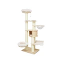 Catio Cat Vintage 194cm Solid Wood Climbing Tree Post Scratcher Furniture White