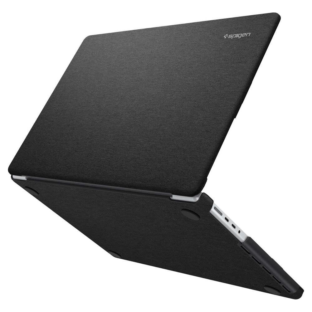SPIGEN Apple MacBook Pro 14-inch Case, 2021 2023 M1 M2 Genuine SPIGEN Urban Fit Fabric Cover for Apple - Black
