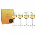 White Wine glass Boxed Set of 4 - White as Calm!