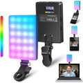 RGB LED Phone Light Holder CRI 97+ 3 Modes 2000mAh Battery Tablet/Laptop/Video