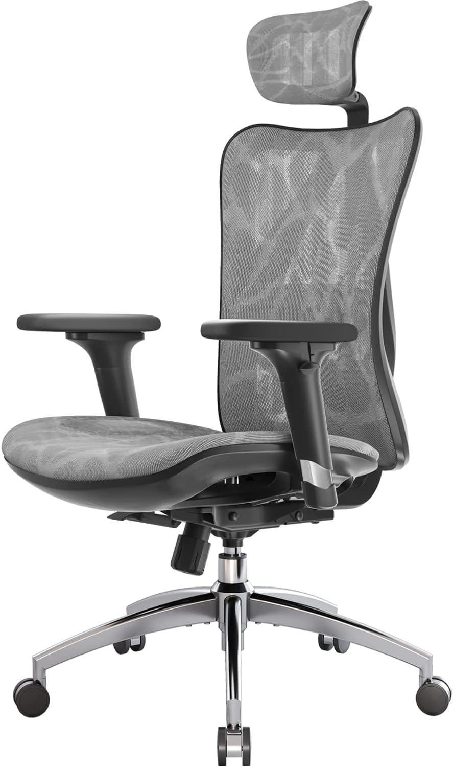 Ergonomic Office Chair 3-Way Armrests Lumbar Support