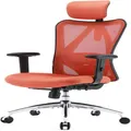 Ergonomic Office Chair High Back Desk 2D Armrest Lumbar Support PU Wheels