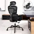 Ergonomic Desk Chair with Headrest, 3D Armrests, Roller Blade Wheels