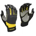 Stanley Unisex Adult Performance Fingerless Safety Gloves (Grey/Black/Yellow) (L)