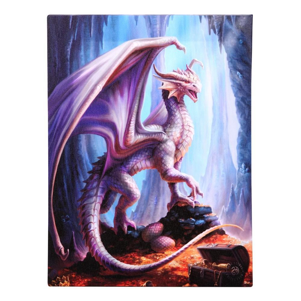 Anne Stokes Treasure Trove Dragon Canvas Plaque (Multicoloured) (One Size)