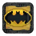 Lego Batman Movie Logo Party Plates (Pack of 8) (Yellow/Black) (One Size)