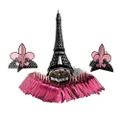 Amscan A Day In Paris Bridal Shower Decorating Kit (Black/Pink) (One Size)