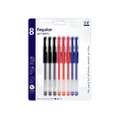 Anker Regular Gel Pen (Pack of 8) (Red/Black/Blue) (One Size)