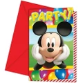 Disney Mickey Mouse Party Invitations (Pack of 6) (Multicoloured) (One Size)