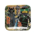 Lego Ninjago Paper Square Party Plates (Pack of 8) (Multicoloured) (One Size)