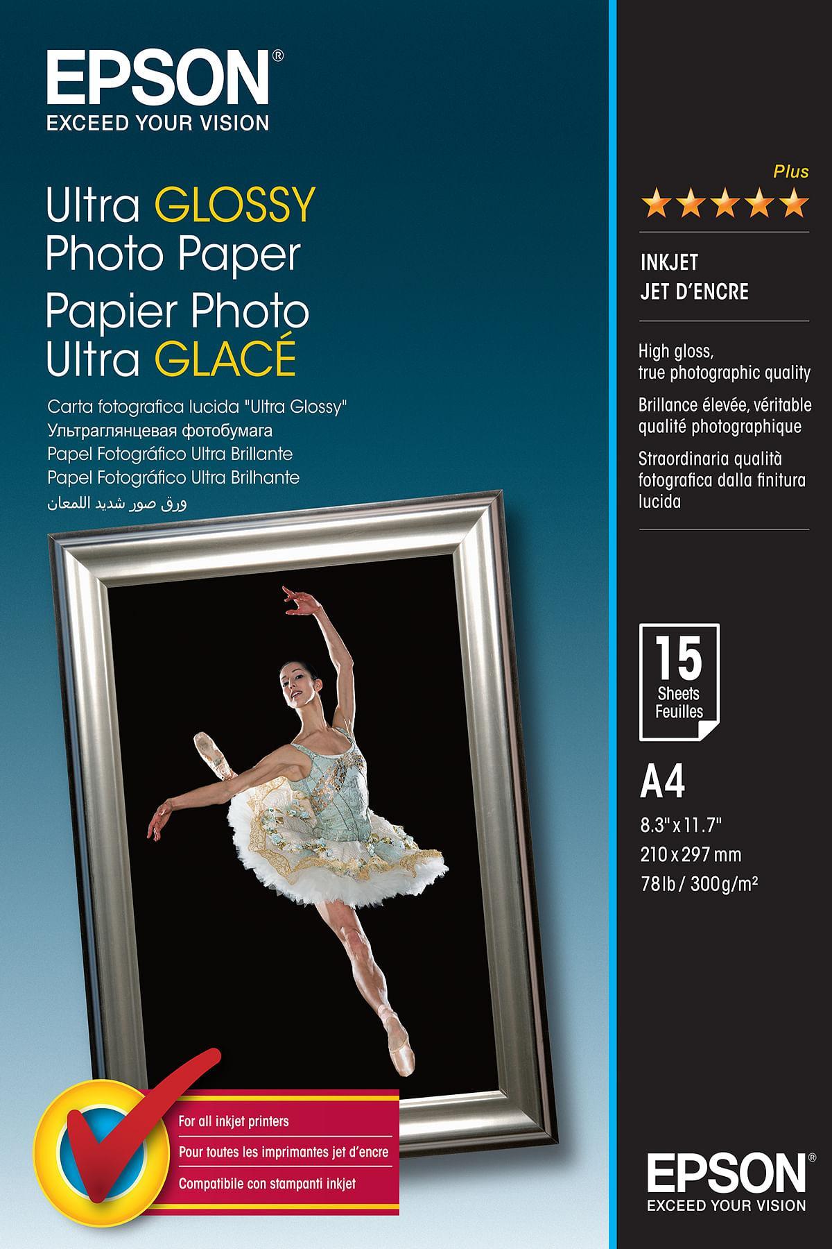 Epson Ultra Glossy Photo Paper A4 (15 Sheets) [C13S041927]