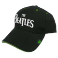 The Beatles Unisex Adult Drop T Logo Baseball Cap (Black) (One Size)