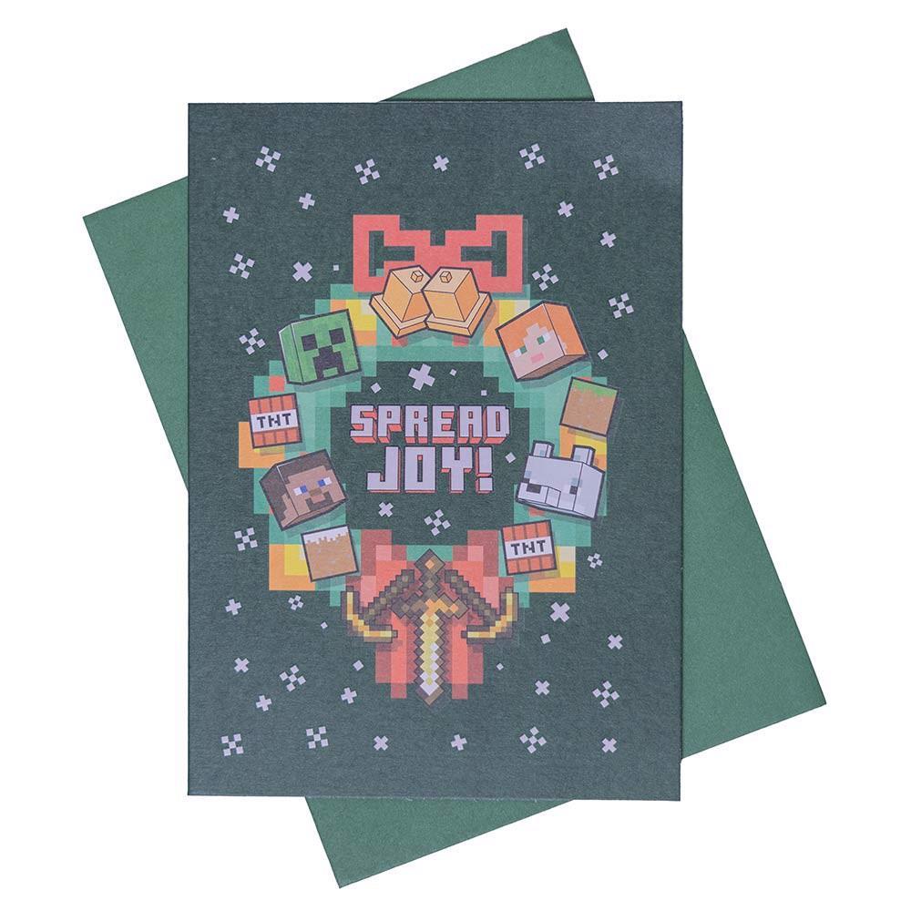 Minecraft - Spread Joy Christmas Greeting Card