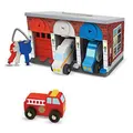 Keys & Cars Wooden Rescue Vehicle & Garage Toy (7 Piece)