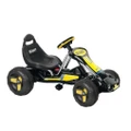 Lenoxx Pedal Powered Go-Kart for Children (Black) Ride & Steer/ 4-Wheel Vehicle