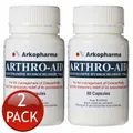 2 x ARTHRO-AID ARKOPHARMA CAPSULES CAPS TEMPORARY RELIEF OSTEOARTHRITIS 60 PACK