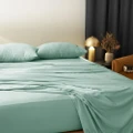 Morrissey Fitted Sheet Set 400TC Luxe Soft Bamboo/Cotton Pale Jade