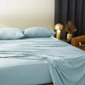 Morrissey Fitted Sheet Set 400TC Luxe Soft Bamboo/Cotton Soft Blue