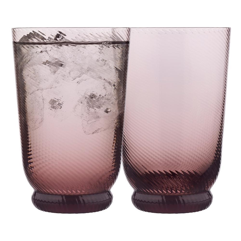 4pc Ecology Aveline High Ball/Cocktail Drink Tumblers/Cups Set Plum 400ml