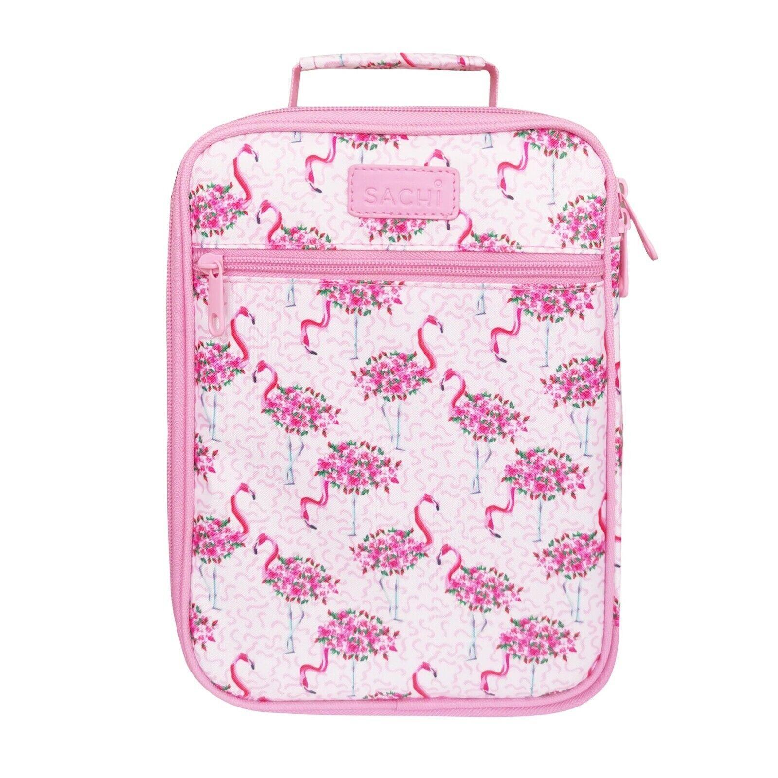 Sachi Insulated Lunch Tote Bag Thermal Cooler Carry School Flamingo
