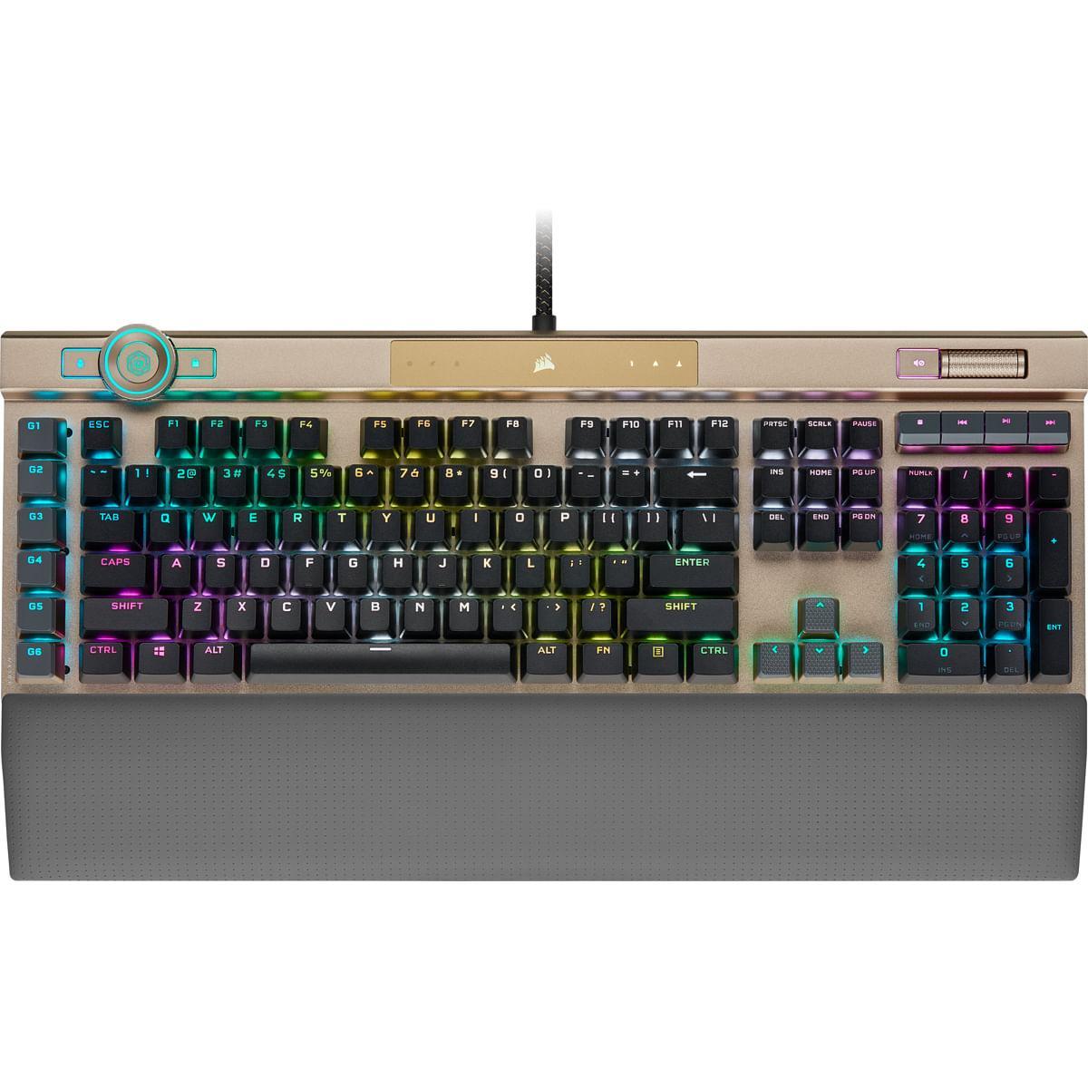 Corsair K100 RGB Optical Mechanical Keyboard - Gold [CH-912A21A-NA]
