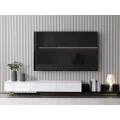 VAVA Ceramic Top Extendable Entertainment Unit/TV Stand/Ceramic top/ MDF shelves and cabinets
