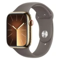 Luxury Stainless Steel Smartwatch Apple Watch Series 9 Model 45 Brown Golden Men's 45mm