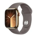 Luxury Smartwatch: High-Tech Apple Watch Series 9 GPS + Cellular S/M 41mm Unisex in Brown Golden