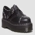 Dr. Martens Monk Quad GA Leather Strap Shoes Platform - Black Wanama - US 4