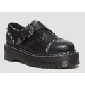 Dr. Martens Monk Quad GA Leather Strap Shoes Platform - Black Wanama - US 4