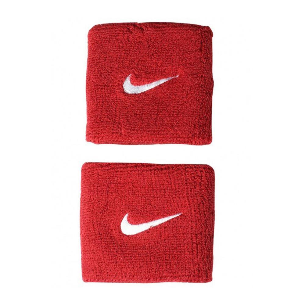 Nike Unisex Adults Swoosh Wristband (Set Of 2) (Red) (One Size)