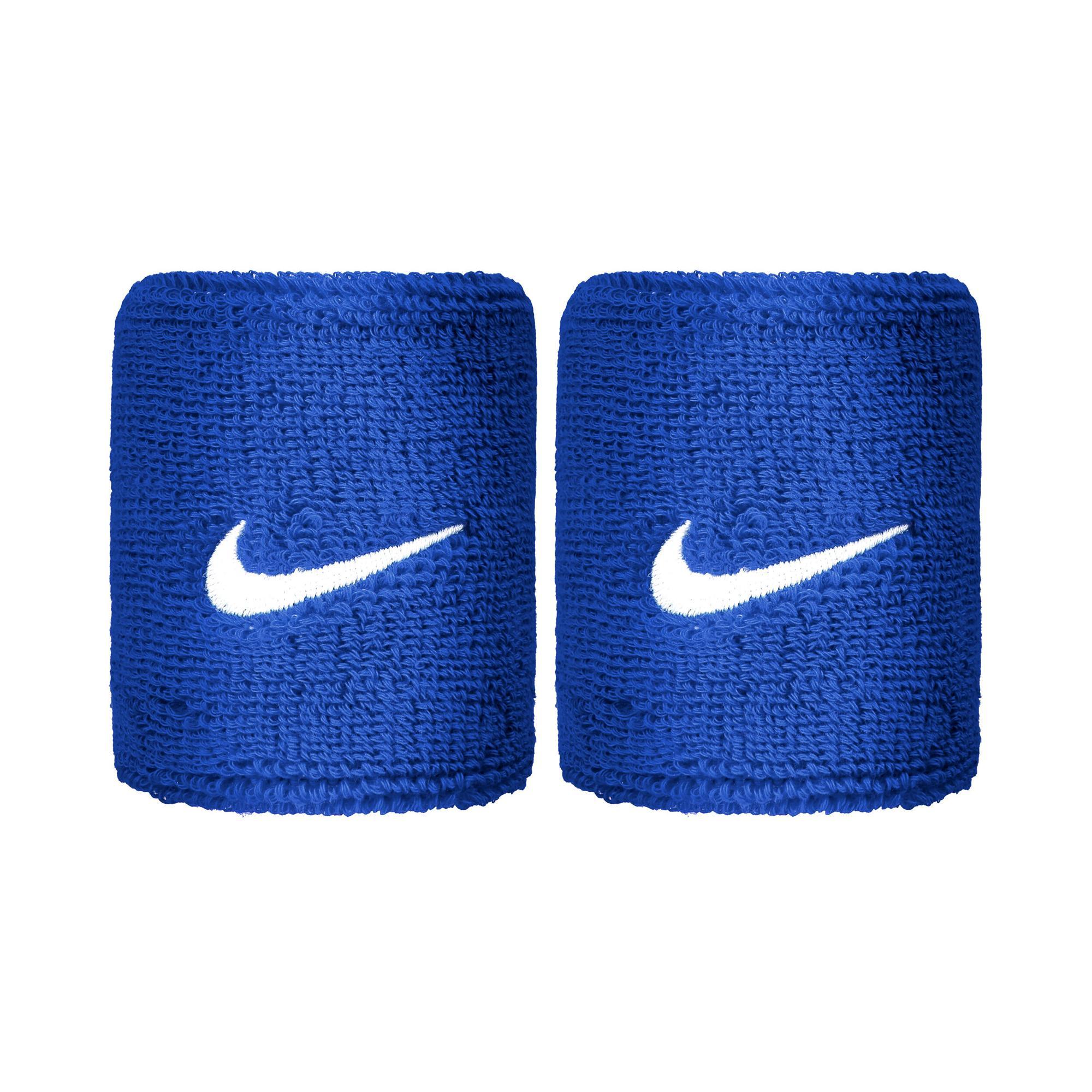 Nike Swoosh Wristband (Pack of 2) (Royal Blue/White) (One Size)