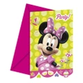Disney Bow-Tique Minnie Mouse Invitations (Pack of 6) (Multicoloured) (One Size)
