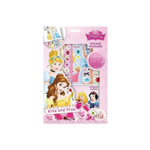 Disney Princess Sticker Sheet Set (Pack of 6) (Multicoloured) (One Size)