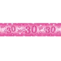 Pioneer Europe Sparkle 30th Birthday Banner (Pink) (One Size)