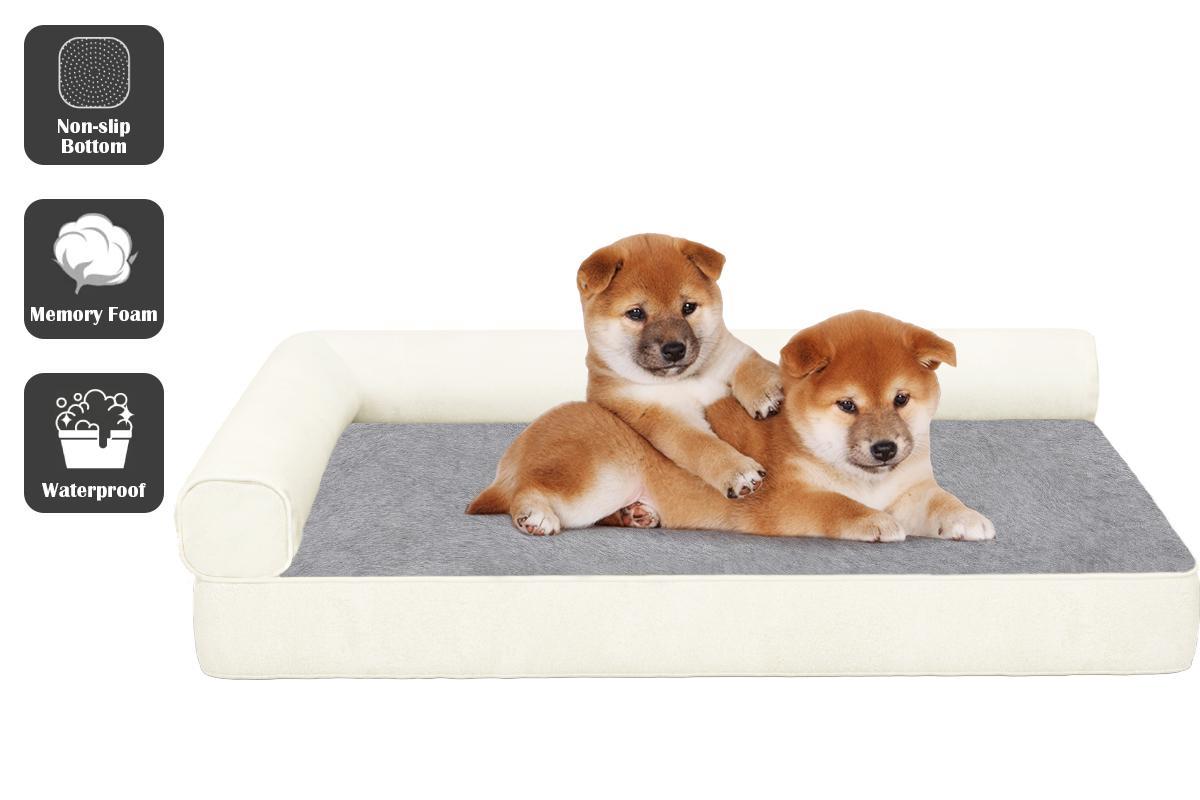Advwin Pet Bed Memory Foam Calming Cat Sofa Dog Cushion Orthopedic Mat Washable