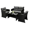Livsip 4 Piece Outdoor Furniture Lounge Set