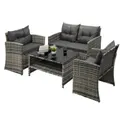 Livsip 4 Piece Outdoor Furniture Set Table & Chairs
