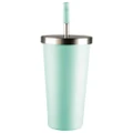 Avanti Insulated Stainless Steel 500ml Smoothie Drink Tumbler w/ Straw Mint