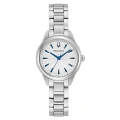 Bulova Classic Silver Dial Stainless Steel Women's Watch (96L285)