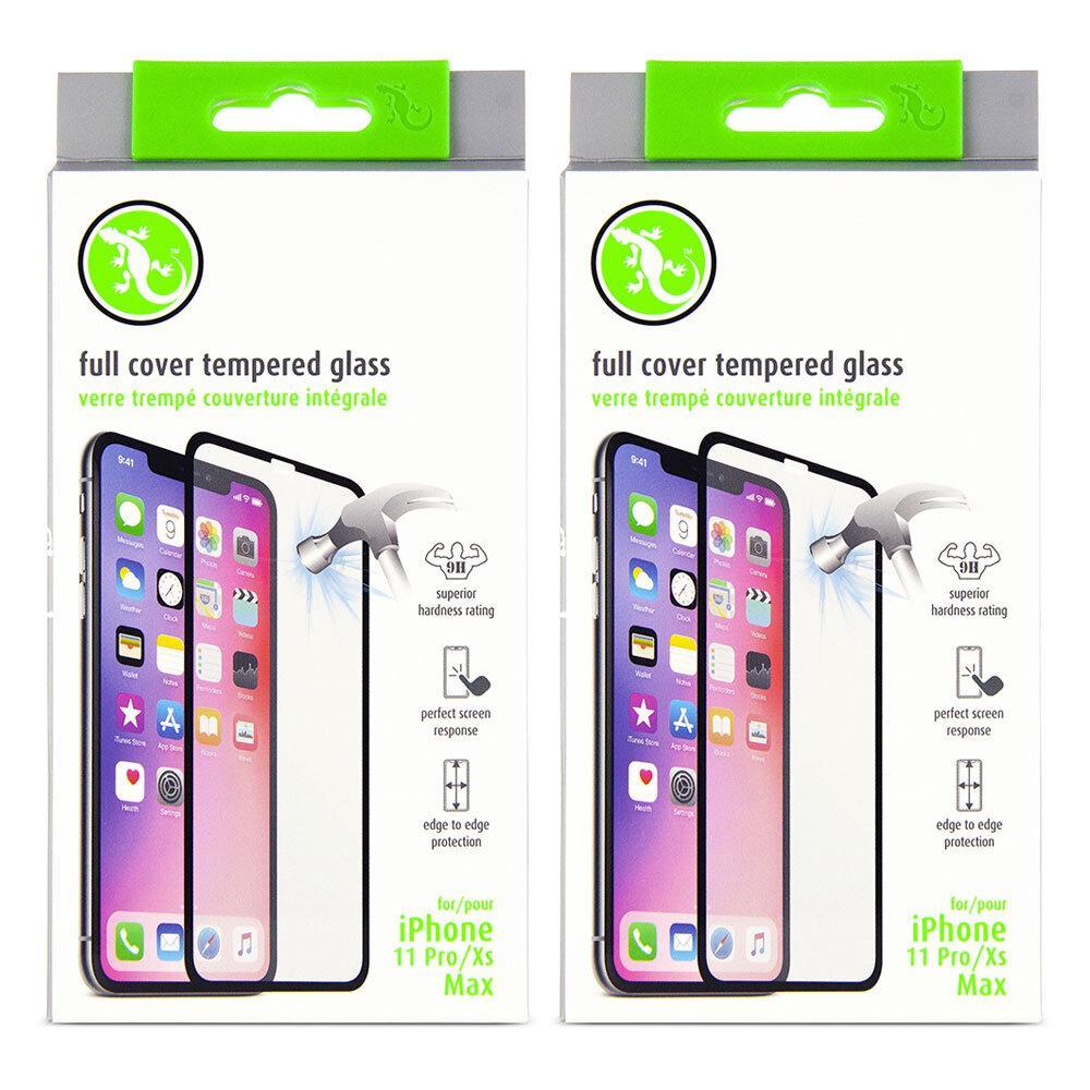 2x Gecko 3D Tempered Glass Guard Screen Protector for iPhone 11 Pro Max/XS Max