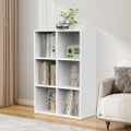 Advwin 3 Tier Cube Bookshelf Storage Cabinet Bookcase White