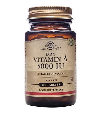 Dry Vitamin A 5000 IU - 100 Tablets