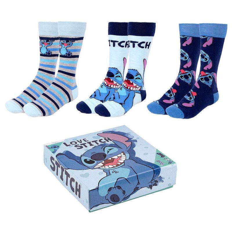 Disney: Lilo & Stitch, Stitch - Adult Socks 3-Pack (35/41)