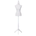 Female Mannequin Model Dressmaker Clothes Display Torso White - 170cm