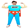 The Simpsons Duffman Duff Man Beer Muscle Classic Mens Adult Costume Oktoberfest - L/XL (175-185cm Heights)