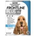 Frontline Plus for Medium Dogs 10-20 kgs - 6 Pack - Blue - Flea & Tick Control