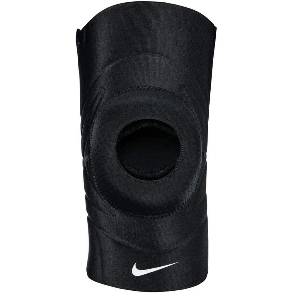 Nike Unisex Adult Pro Compression Open Knee Support (Black) (L)