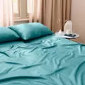 Dickies King Bed 900TC Cotton Rich Fitted/Flat Sheet Bedding Set Mineral Blue